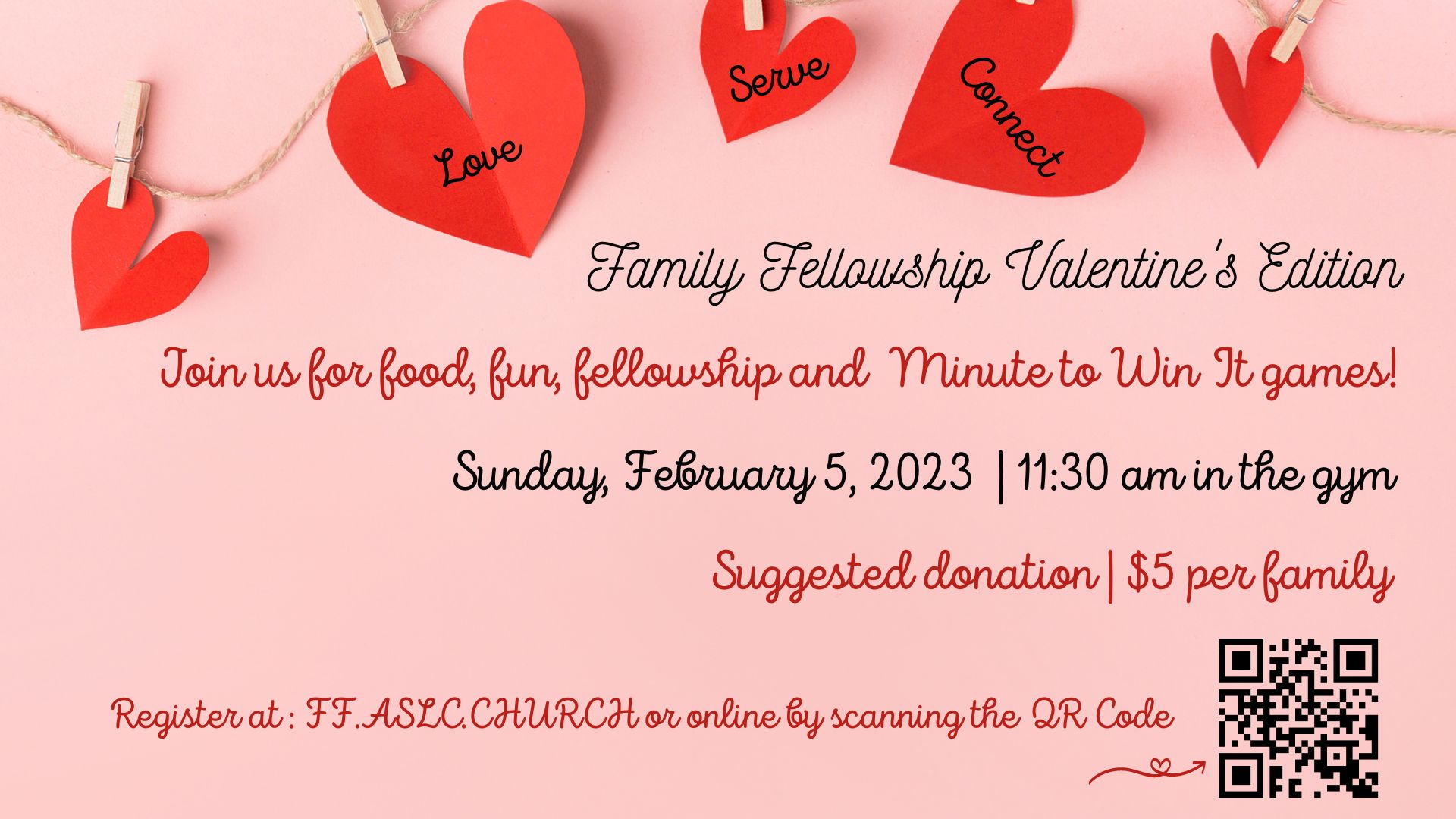 Family Fellowship - Valentines Celebration - February 5